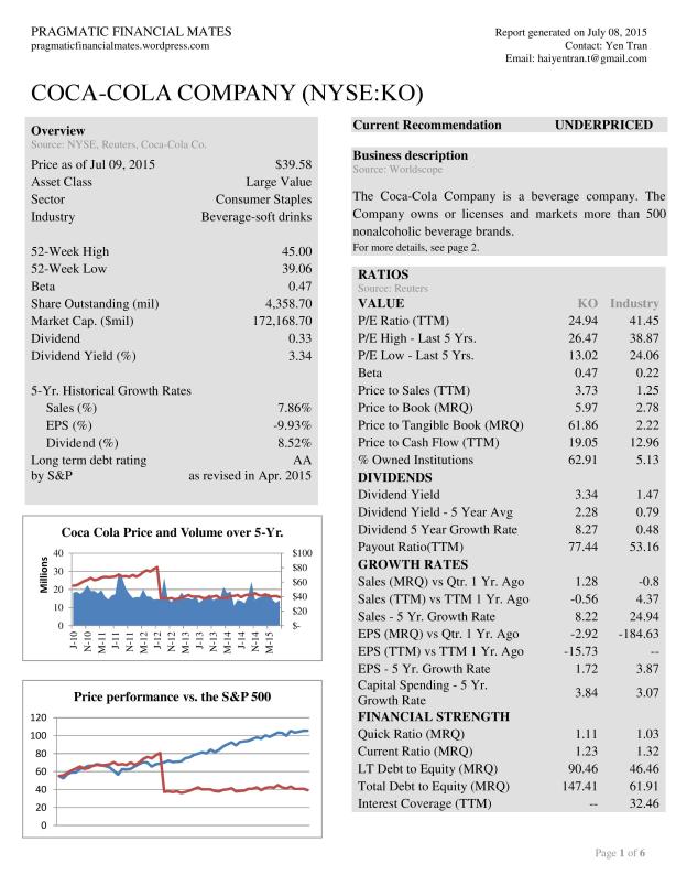 [stock report] Coca Cola-July09-Final-page-001